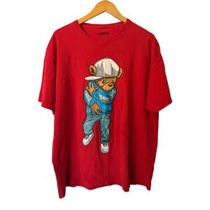 HardTen Savage Bear Shirt Size XXL RED Hard Ten